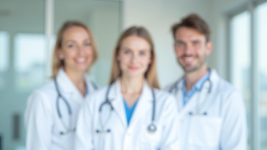 Veterinária profissional com estetoscópio em clínica moderna, uniformes brancos, ambiente limpo, foco natural, confiante